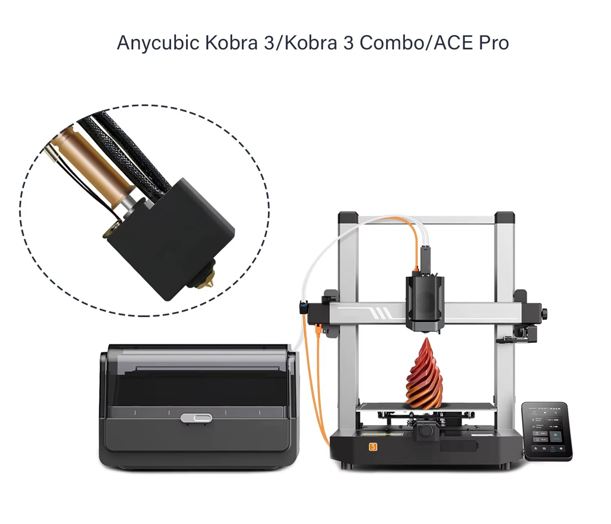 Hotend aggiornato per Anycubic Kobra 3 Combo Hot End K Hotend aggiornato per Anycubic Kobra 3 Combo Hot End K