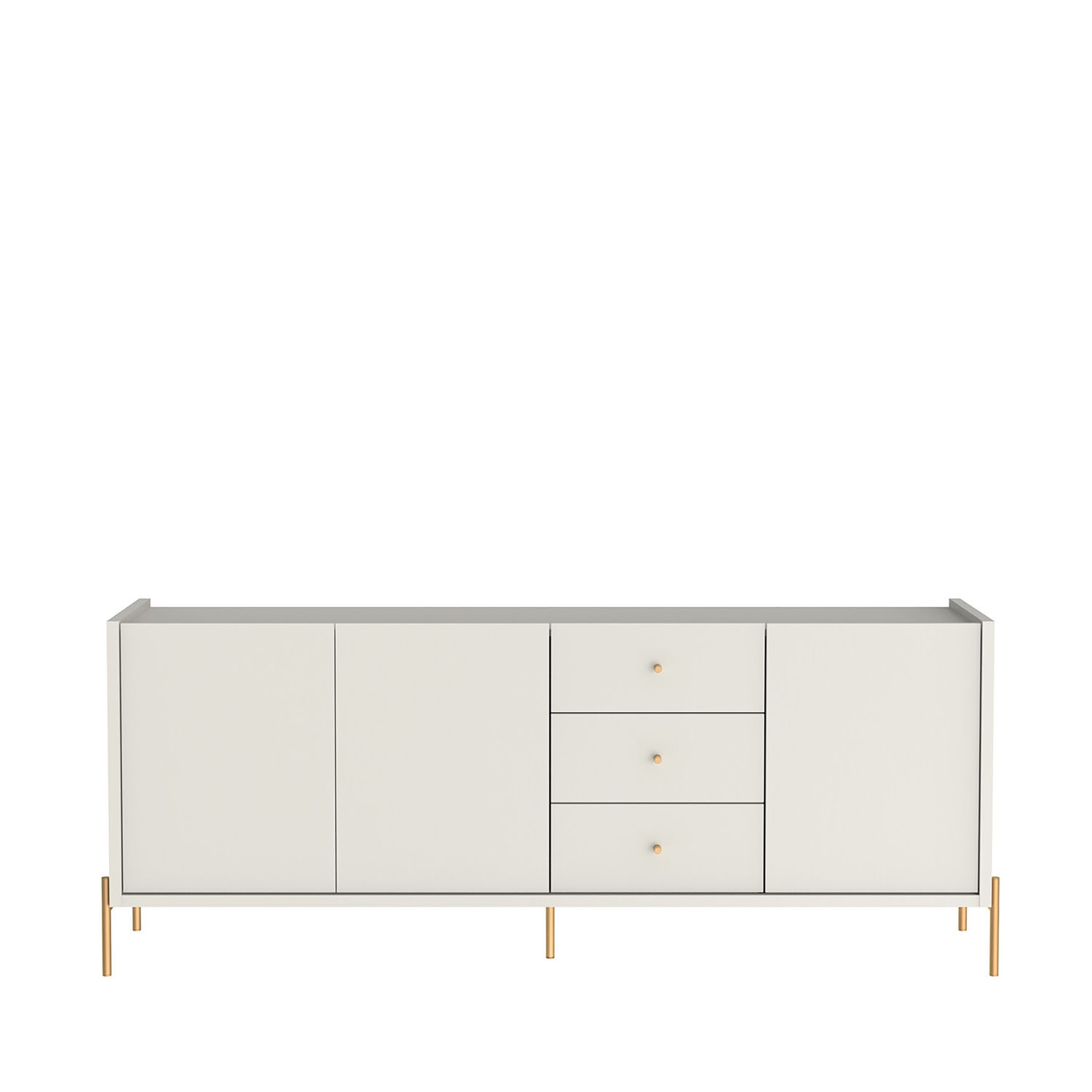 BUFFET JASPER 3 PORTAS 3 GAVETAS 184 CM DE LARGURA OFF WHITE