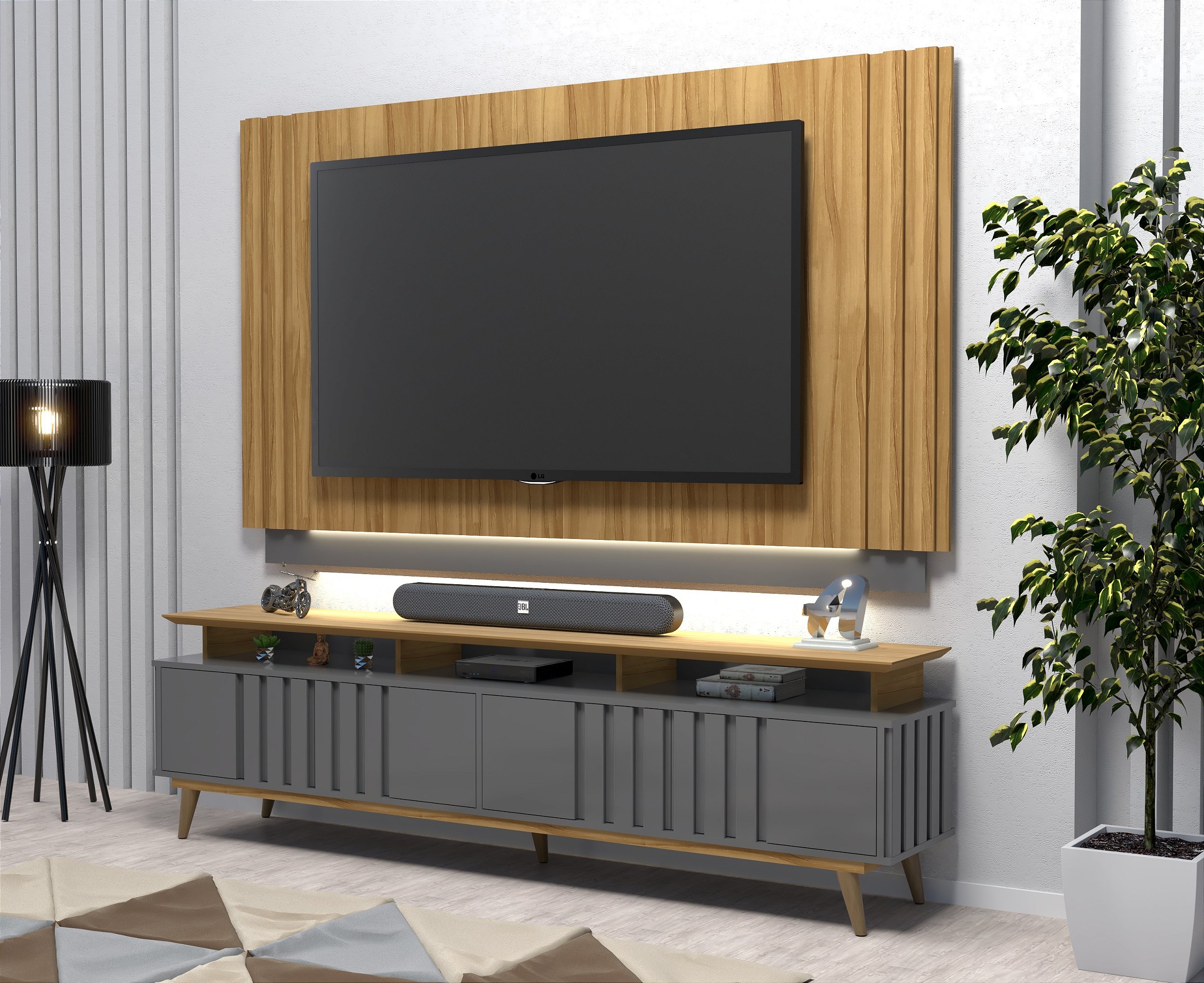 BANCADA ILHABELA 4P 1,60MT - FREIJO/GRAFITE - Guido - Especialista em ...