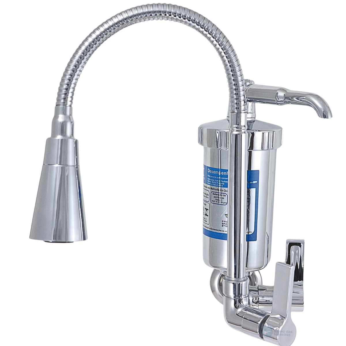 Torneira Gourmet de Cozinha com Filtro Inox Flexível Multidirecional e ...