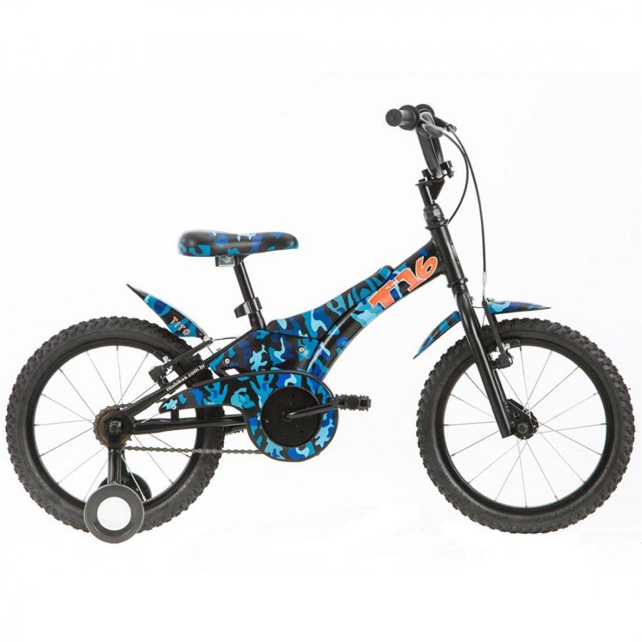 Bicicleta Infantil Aro 16 - Groove T16 - Aço - Camuflada - Cicles Jaime