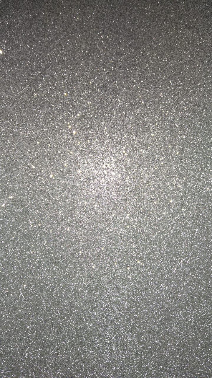 Pacote Com 5 Folhas C Glitter 40x60 De 15mm Prata Eva Haiti 6568