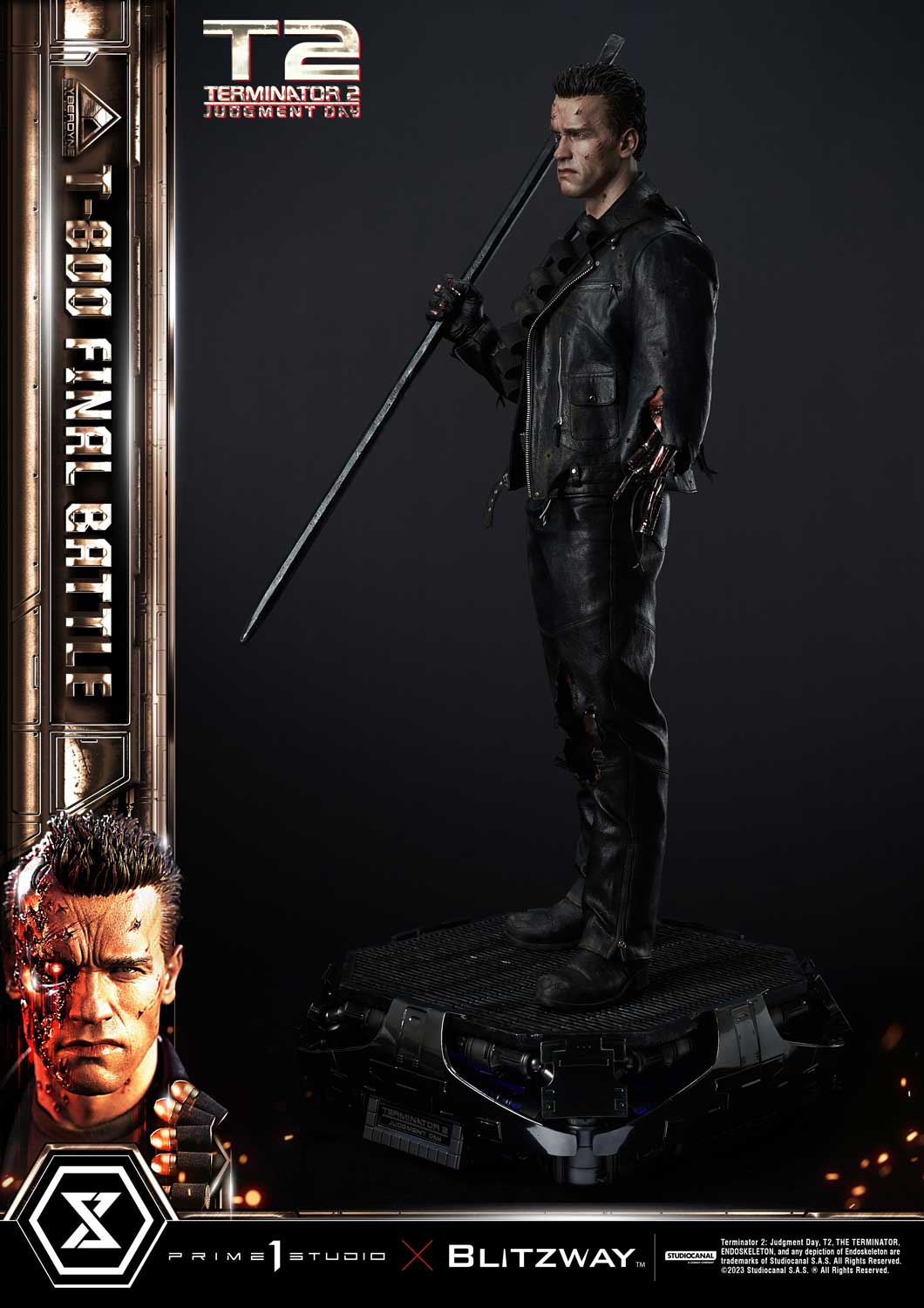 Estátua T-800 Terminator 2 - Prime 1 Studio x Blitzway 1:3