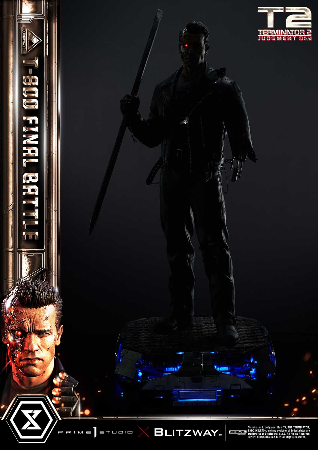 Estátua T-800 Terminator 2 - Prime 1 Studio x Blitzway 1:3