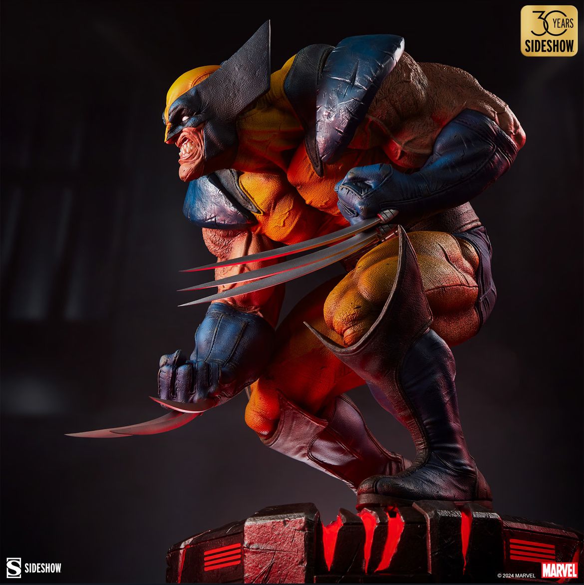 Estátua Wolverine Berserker Rage – Sideshow Collectibles (X-Men) | LED ...