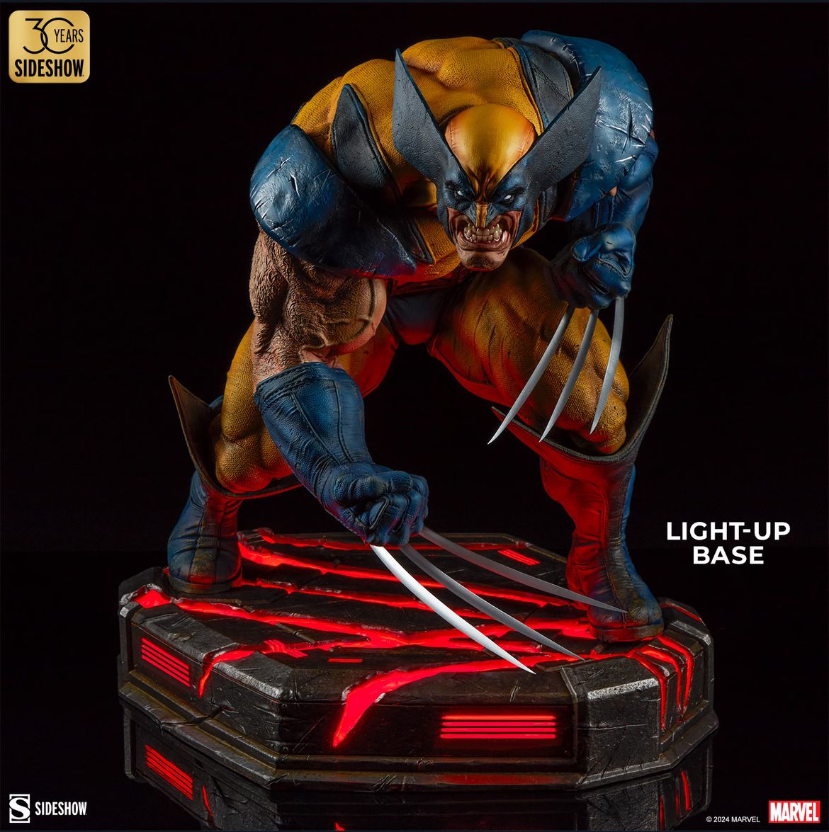 Estátua Wolverine Berserker Rage – Sideshow Collectibles (X-Men) | LED ...
