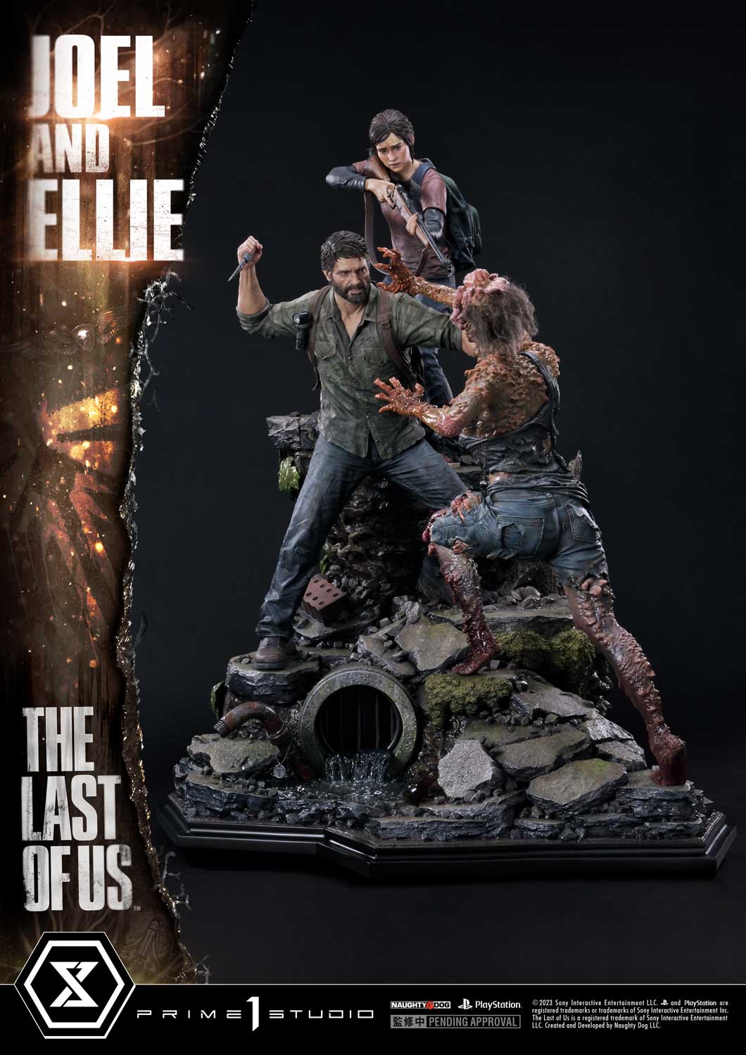 THE LAST OF US ポストパンデミックエディション フィギュア The Last of Us Part I - Estátua Joel & Ellie Prime 1 Studio