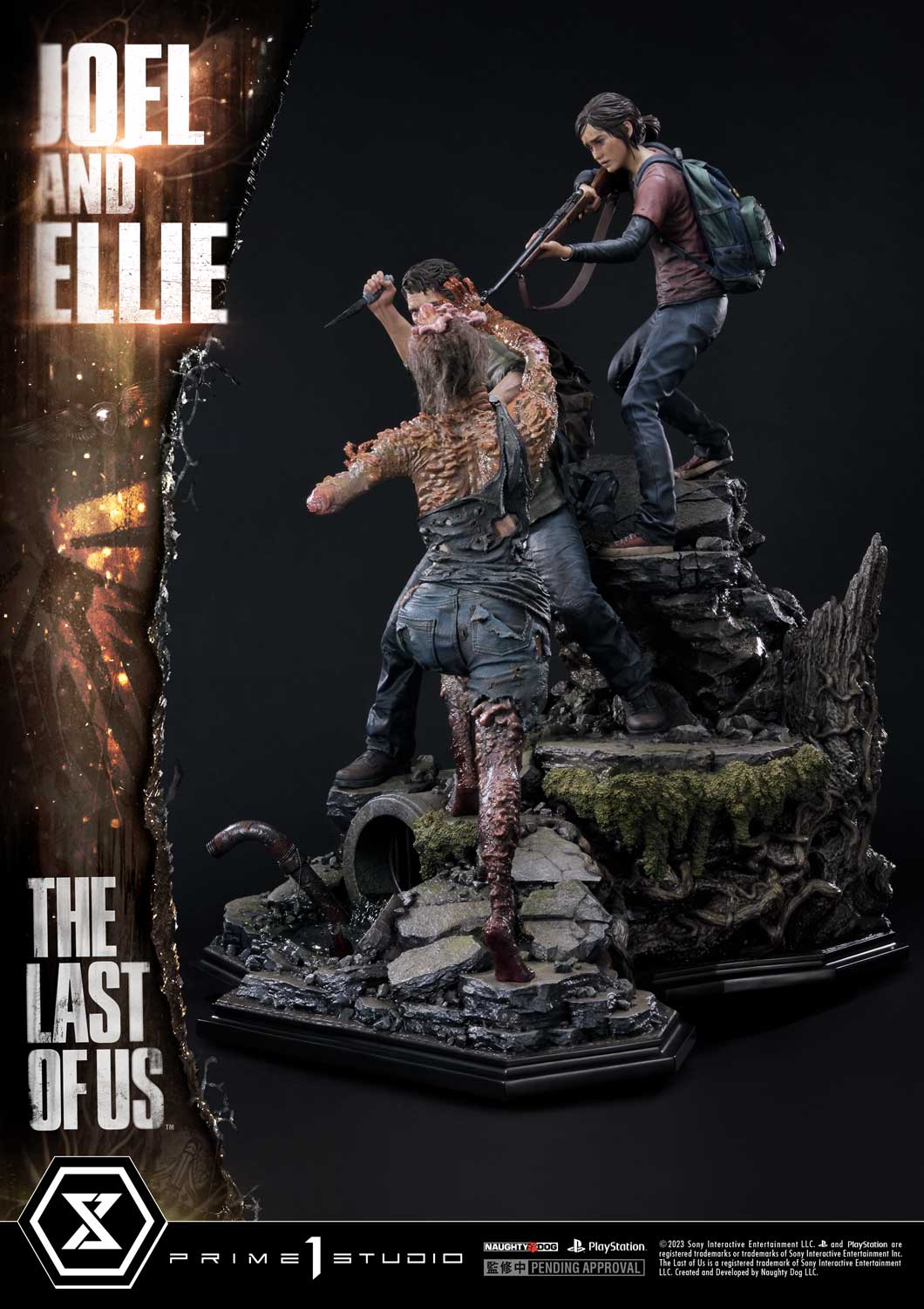 The Last of Us Part I - Estátua Joel & Ellie Prime 1 Studio