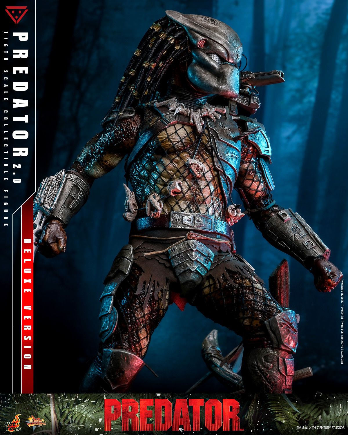 🛒【PRÉ-VENDA】Predator 2.0 - Figura 1/6 Escala Deluxe (Hot Toys