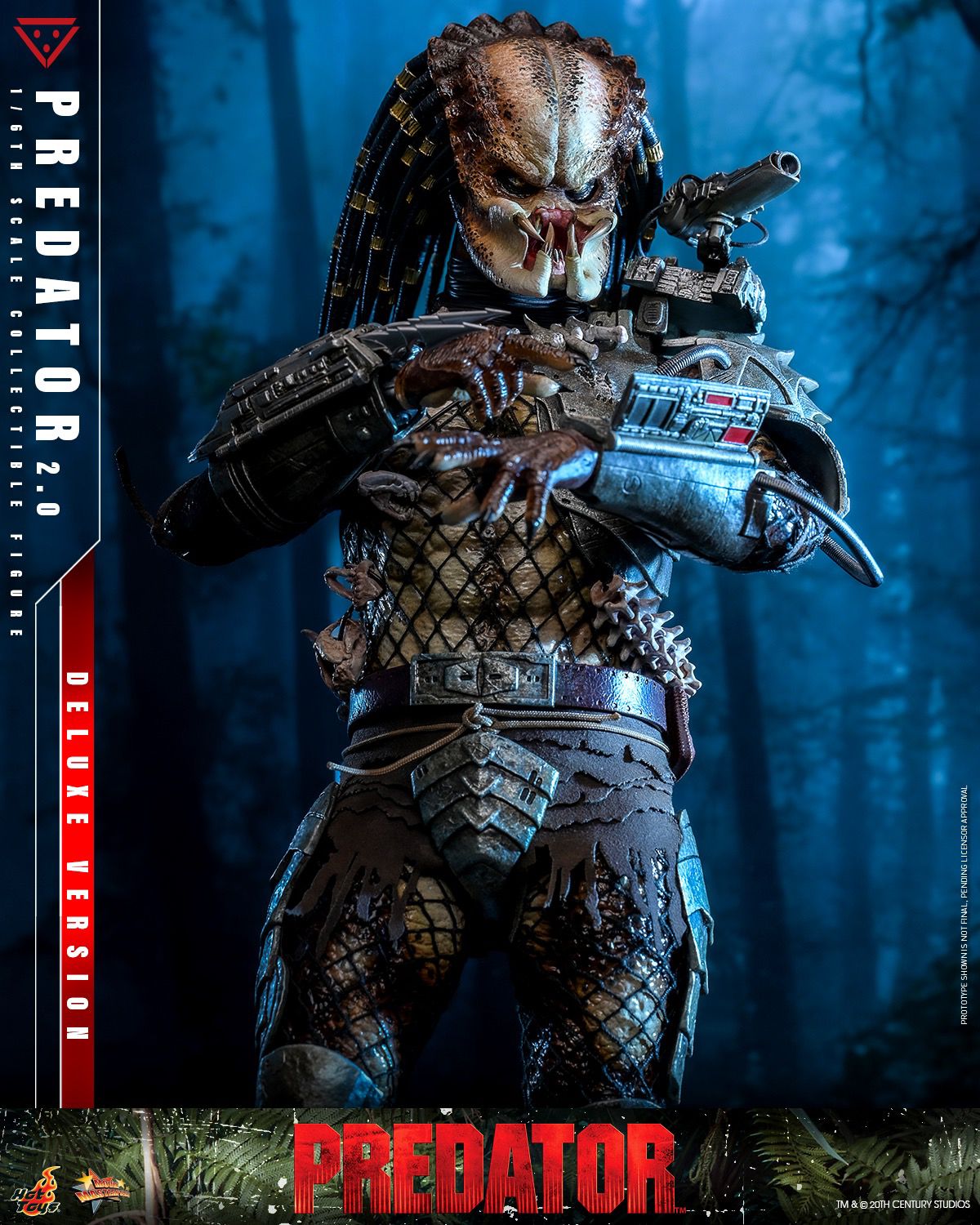 🛒【PRÉ-VENDA】Predator 2.0 - Figura 1/6 Escala Deluxe (Hot Toys