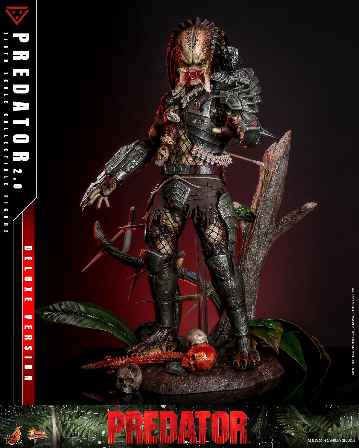 🛒【PRÉ-VENDA】Predator 2.0 - Figura 1/6 Escala Deluxe (Hot Toys