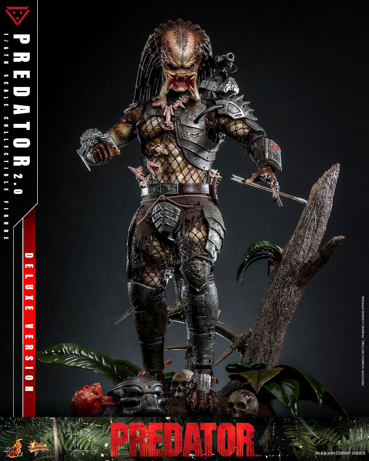 🛒【PRÉ-VENDA】Predator 2.0 - Figura 1/6 Escala Deluxe (Hot Toys