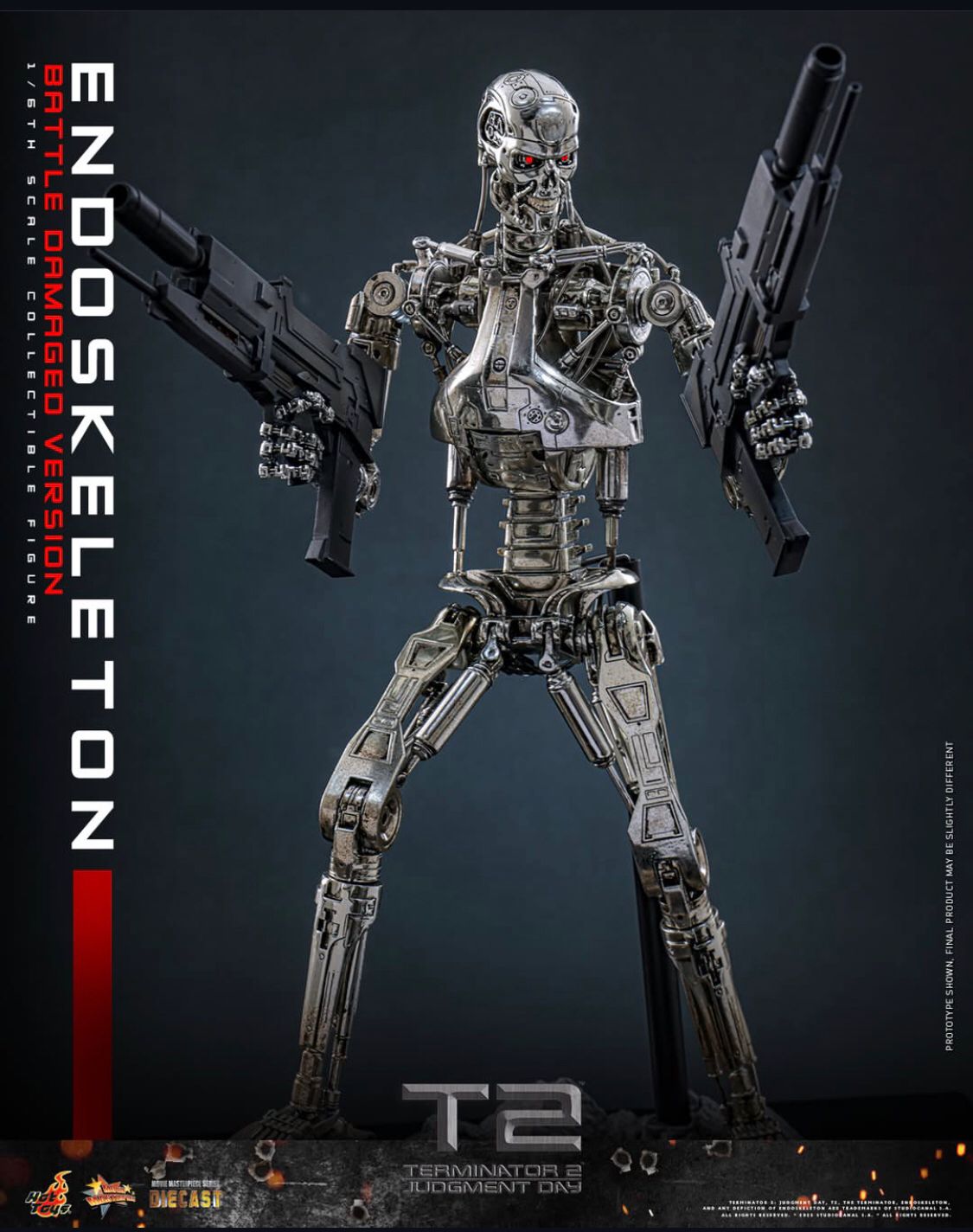 【150体限定】T2 ENDSKELETON ARM SIDE SHOW Endoskeleton T-800 Battle Damaged 1/6 – Hot Toys & Sideshow