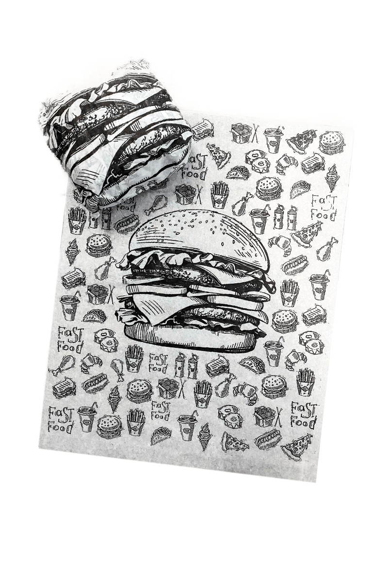 Papel Acoplado para Hamburguer - WHITE - 500 unidades, Embalagens para  Delivery e Fast-Food