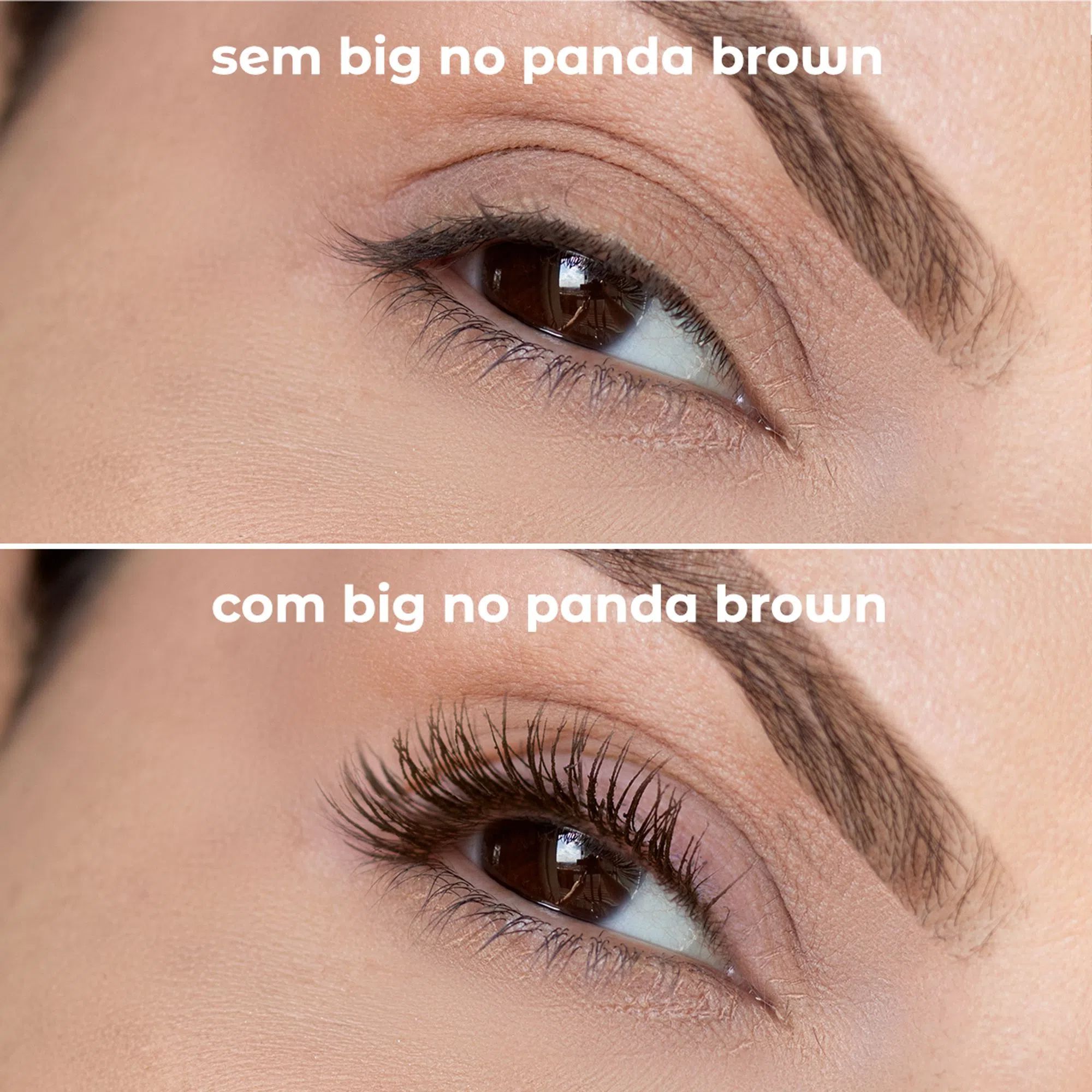 Máscara para Cílios de Volume Marrom BIG No Panda Brown - Vizzela ...