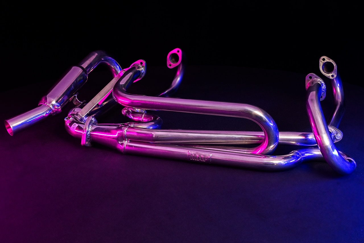 Escapamento Inox MAF Fusca Itamar M. Performance Two Mufflers - MAF ...