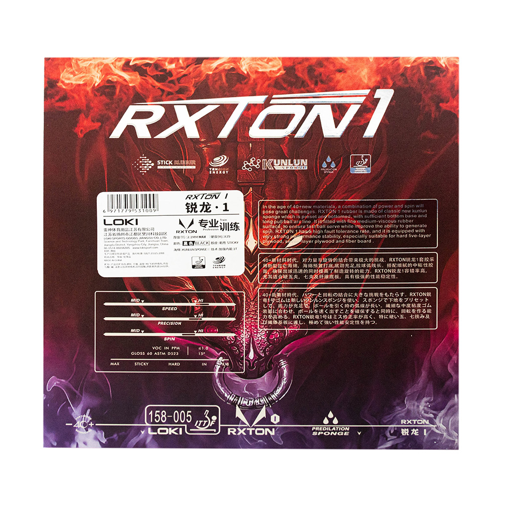 Borracha Loki RXTON 1 MAX Profissional Alta Velocidade Spin - DriveTT ...