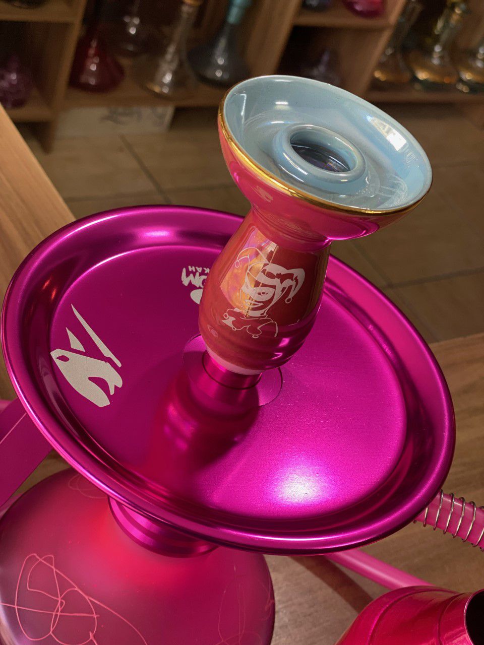 NARGUILE COMPLETO ALALI DRAGON - ROSA PINK - Tabacaria Premium