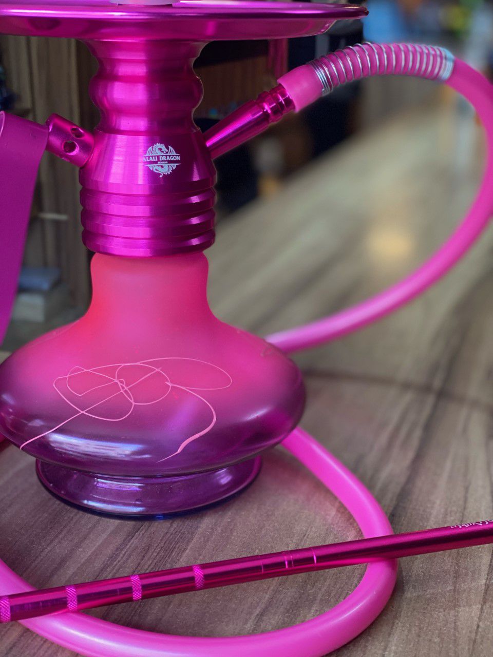 NARGUILE COMPLETO ALALI DRAGON - ROSA PINK - Tabacaria Premium