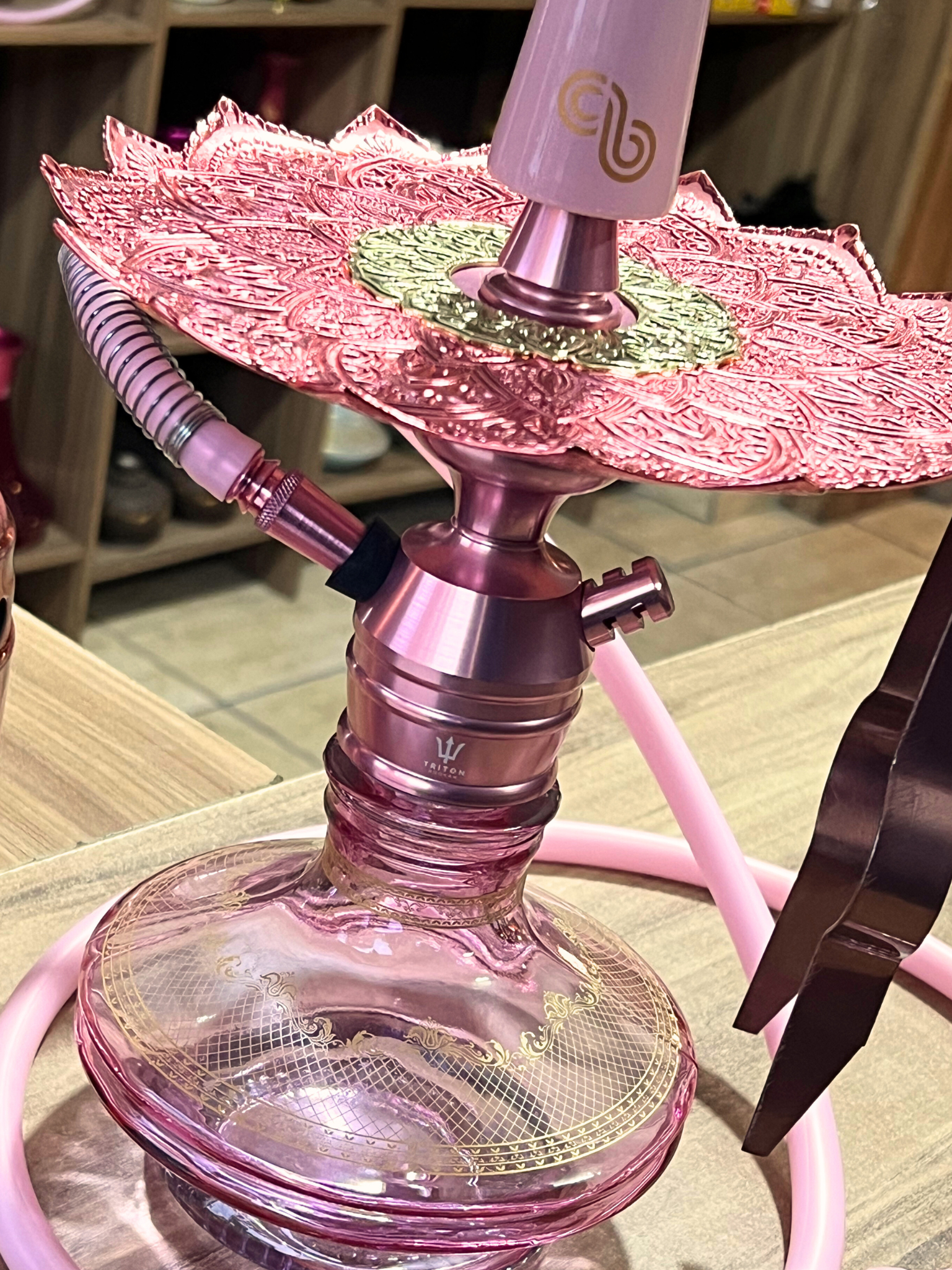 pellicule♡ smoke rose big PK NARGUILE TRITON ZIP ROSÊ - KIT COMPLETO - Tabacaria Premium