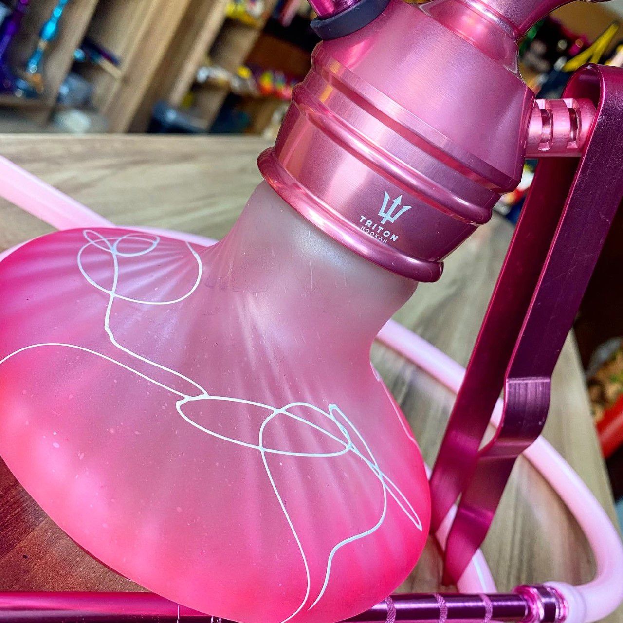 KIT NARGUILE COMPLETO TRITON ZIP BARBIE - ROSE - Tabacaria Premium