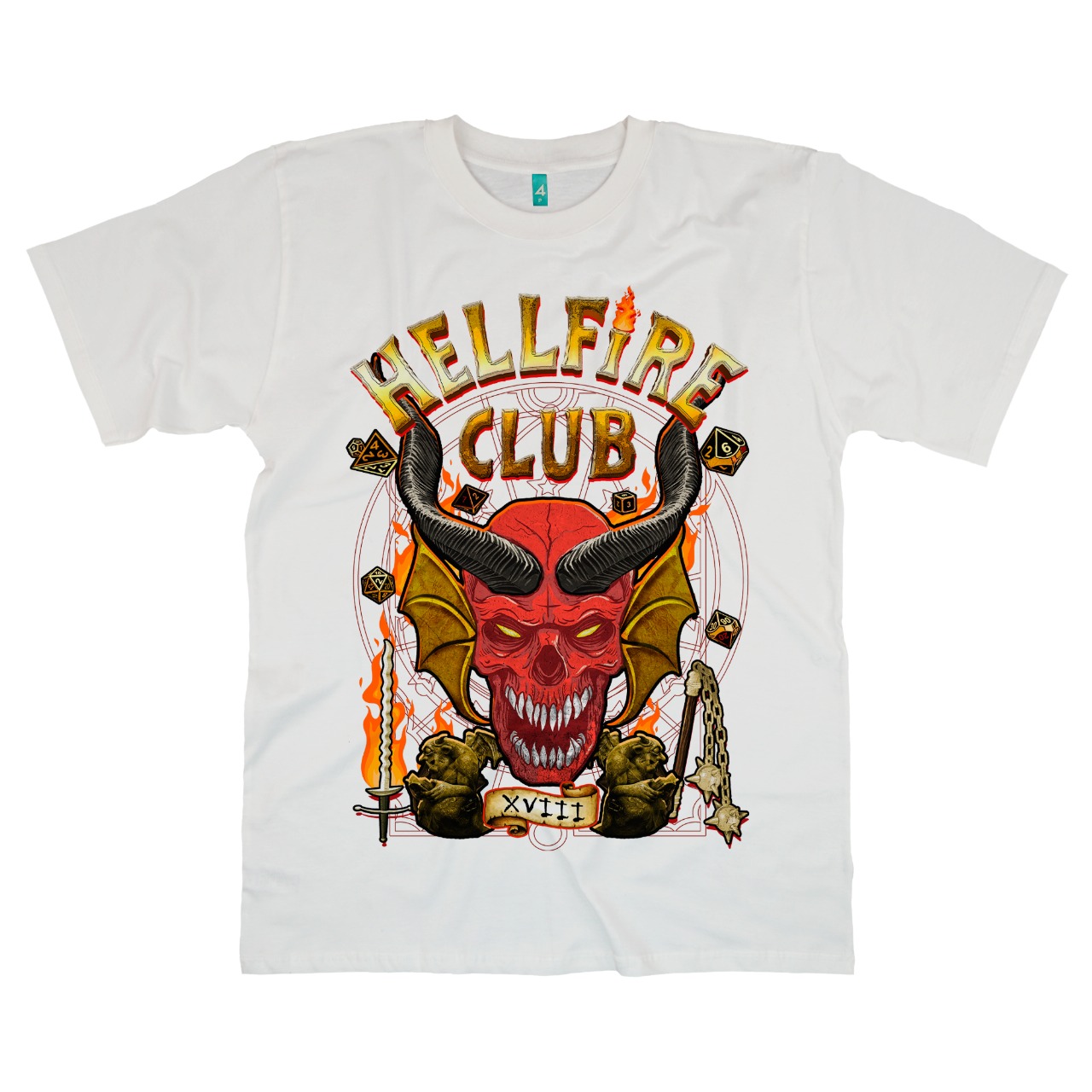 Camiseta - Hellfire Club (Releitura Stanger Things) - 4Fan