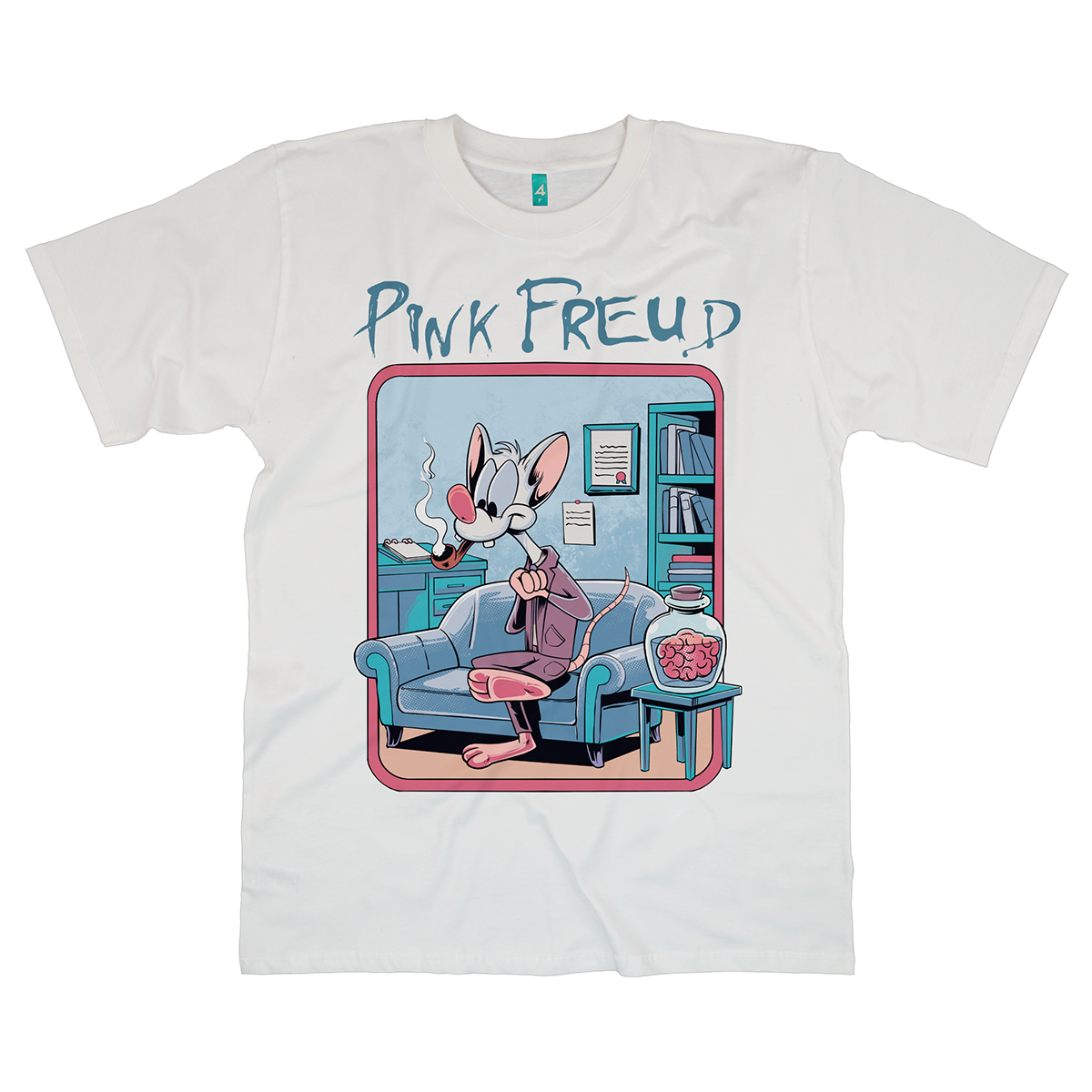 Camiseta Pink Freud (Pink e o Cérebro + Sigmound Freud + Pink