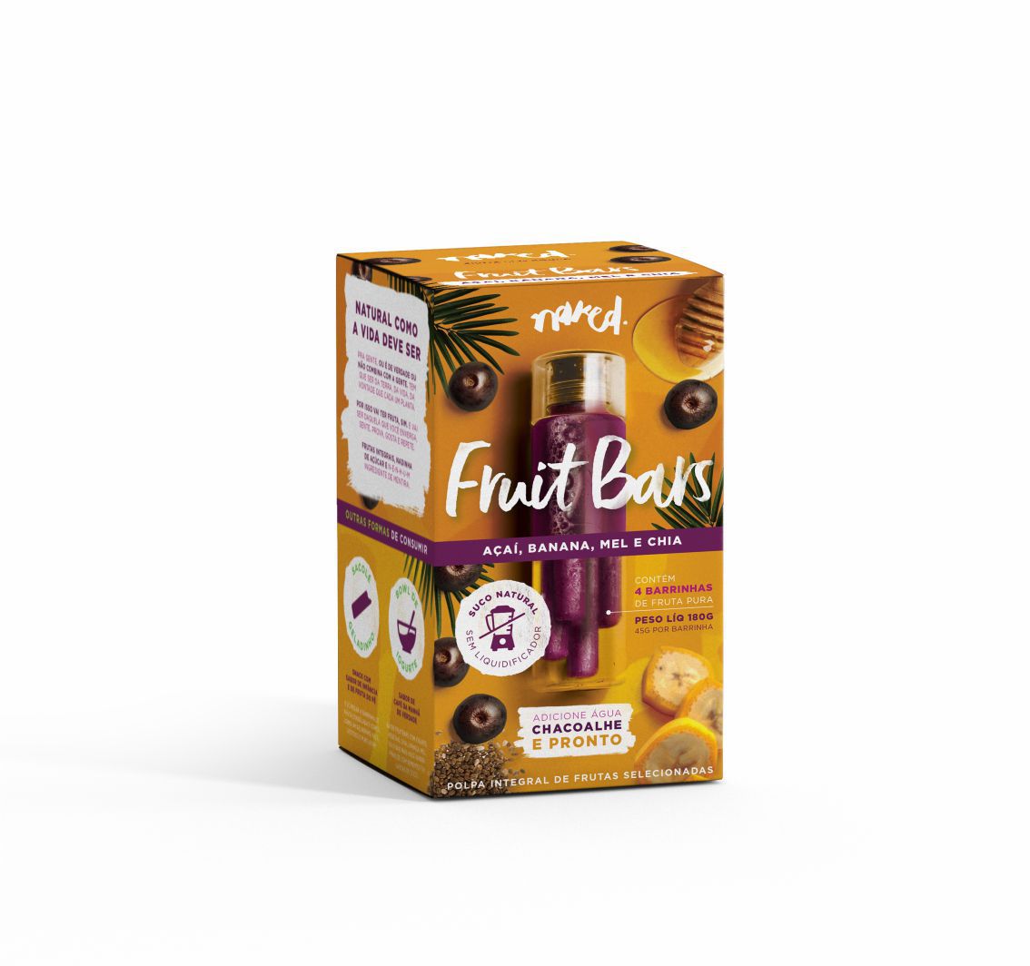 Fruit Bar A A Banana Mel Chia Pack Sorvetes Naked Da Daoca Sorvetes