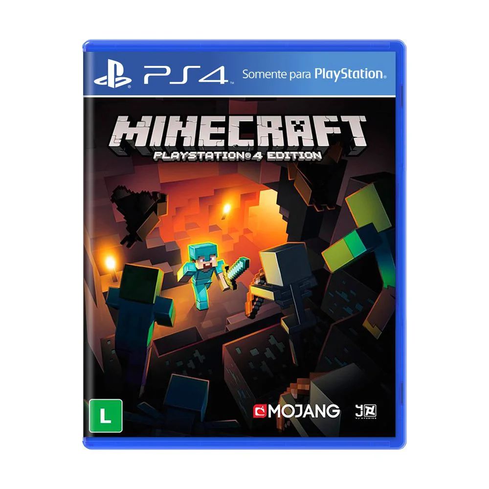 Minecraft - Ps4 Mídia Física Usado - Mundo Joy Games - Venda, Compra e  Assistência em Games e Informática