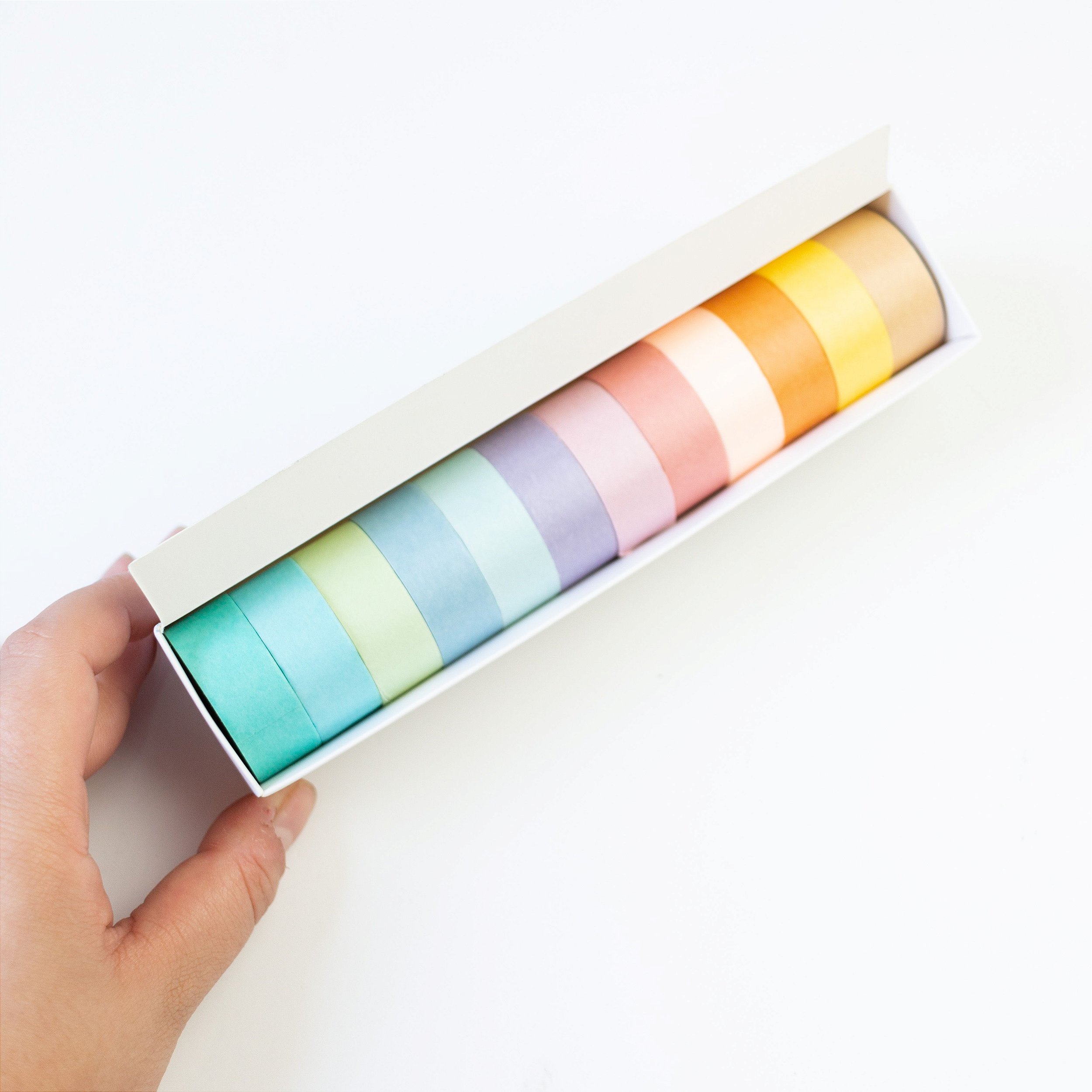 Fita Adesiva Decorativa Tons Pastel Washi Tape kit c/12 und. - Big Nunes  Comercial
