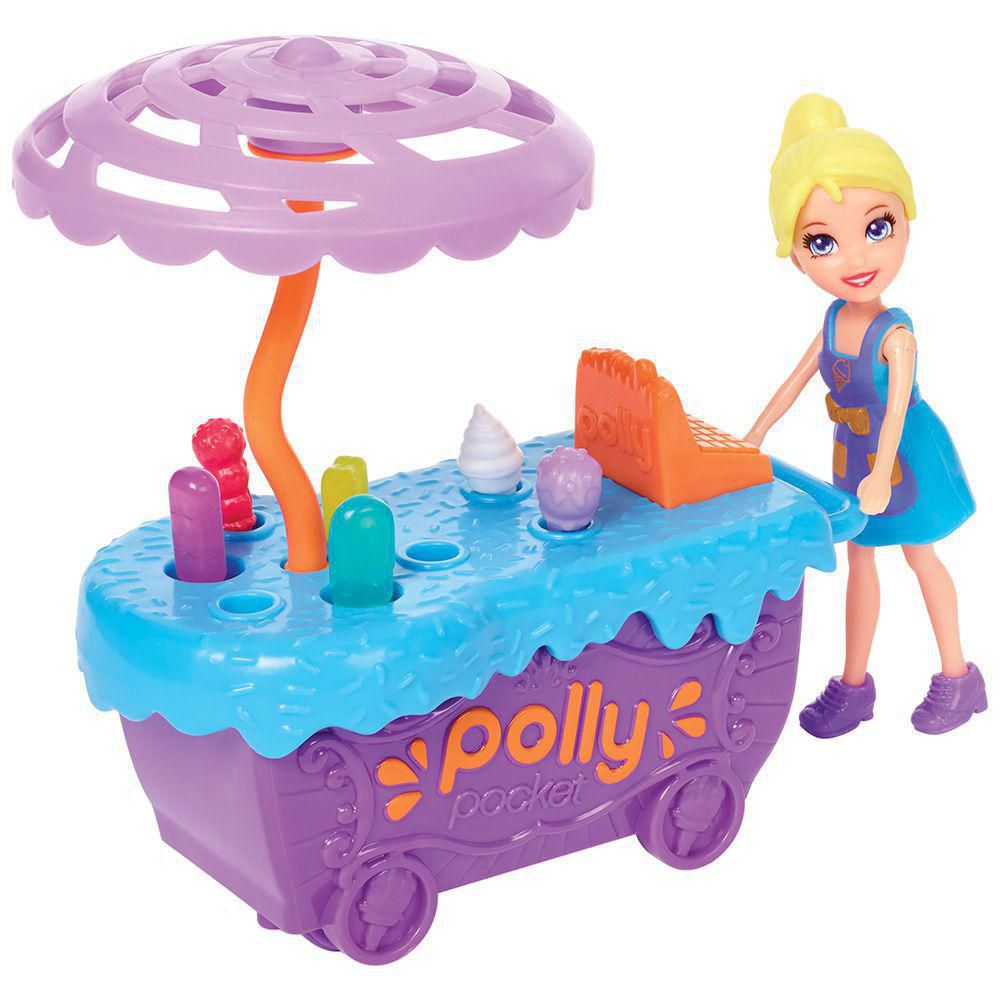 Polly Pocket - Carrinho de Doces Surpresas - Mattel