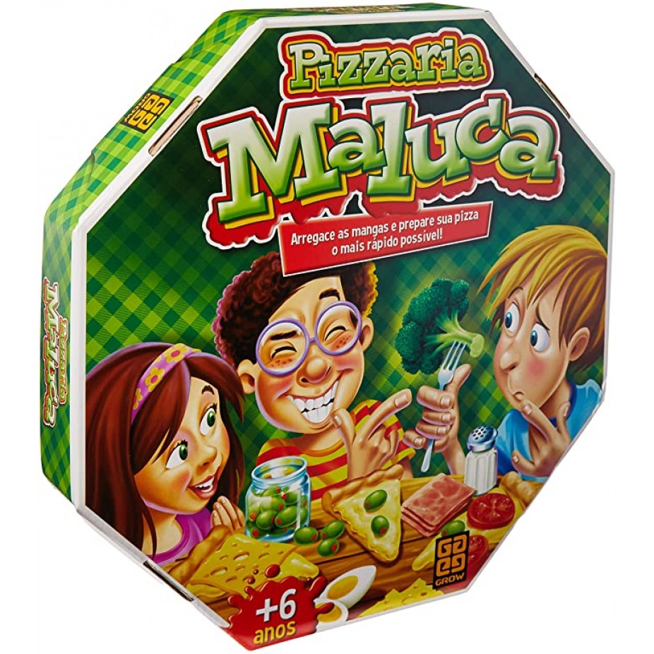 Jogo Divertido Pizzaria Maluca Com 30 Ingredientes Grow