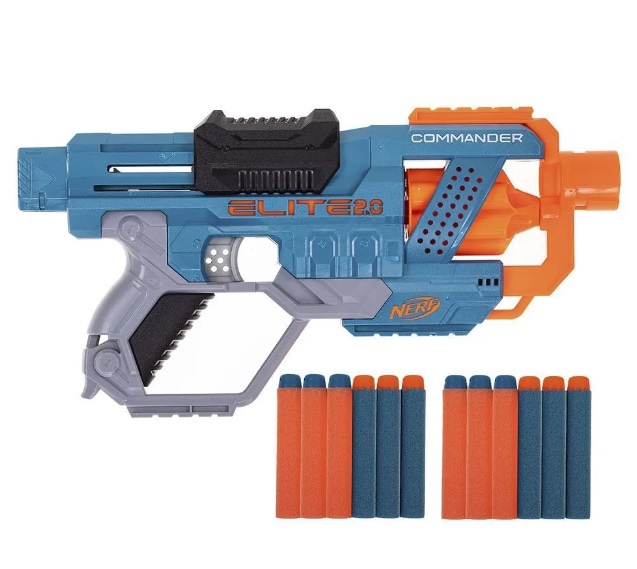 Lançador De Dardos Nerf Elite 2.0 Comander E9486 - Hasbro - Happily 