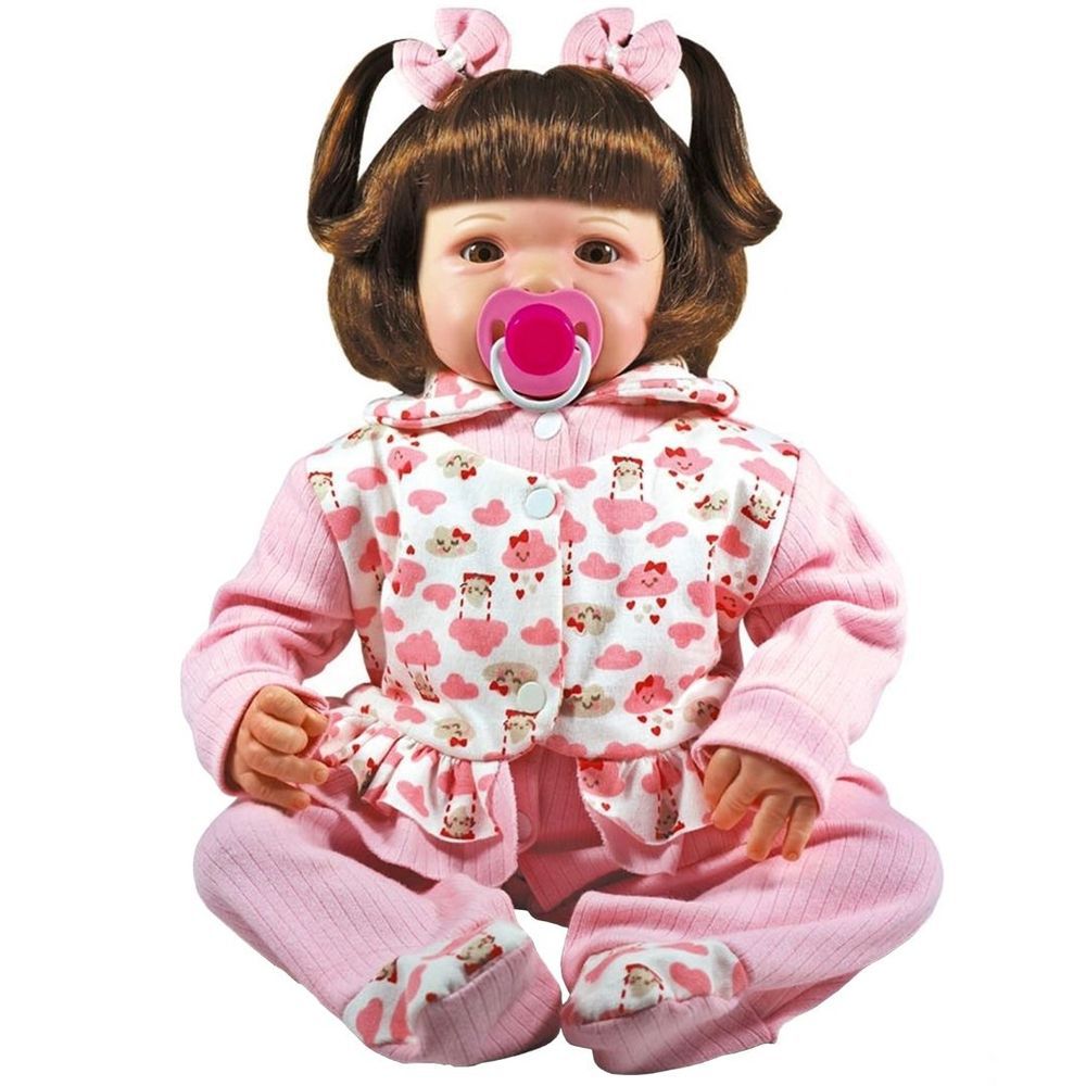 Boneca realista tipo bebe reborn yasmin 1172 sid nyl