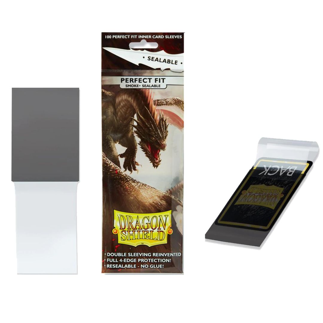 Dragon Shield Inner Sleeves Smoke | 100 Ct Standard Size Card Sleeves | PVC-Free & Archival Safe