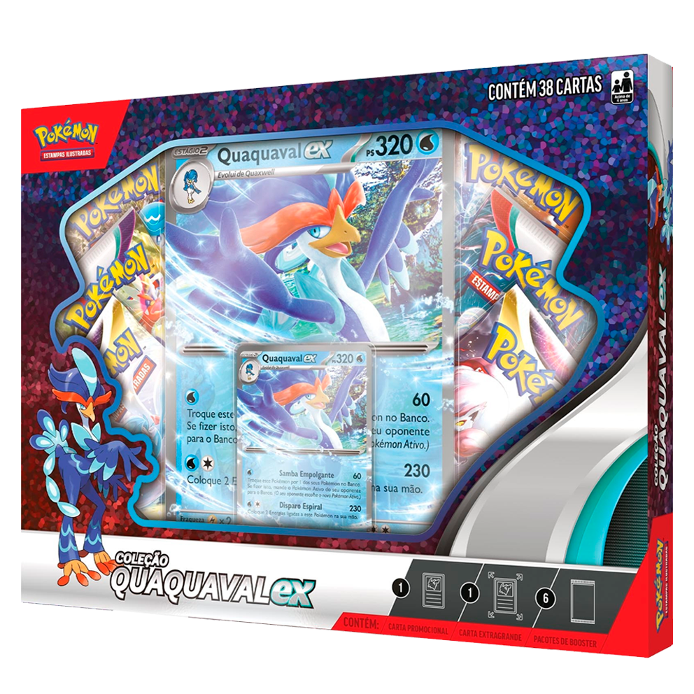 Jogo De Cartas Pokemon Box Coleção Paldea Sprogatito Novo - GAMES