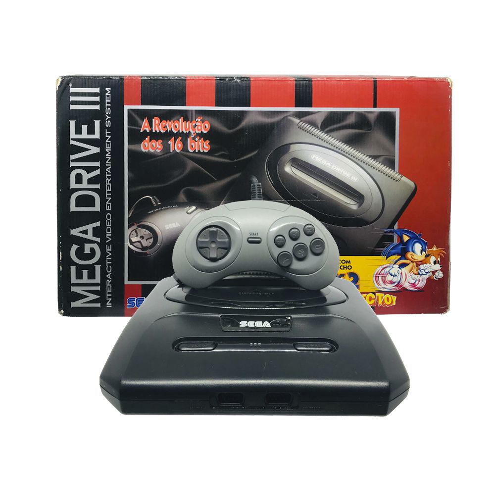 Console Mega Drive 3 com 30 jogos na memória - Sebo dos Games - 10 anos!