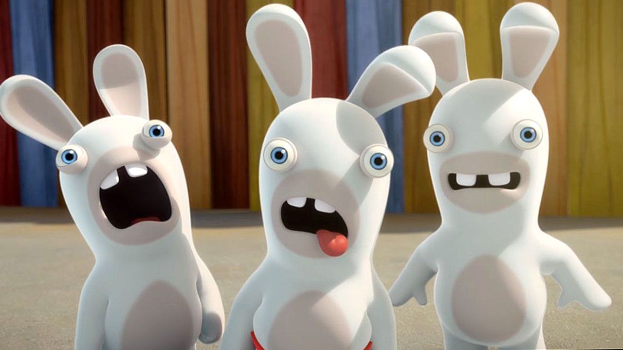 Xbox 360 Rabbit Invasion Jogo Rabbids Invasion: The Interactive TV Show - Xbox 360 - MeuGameUsado