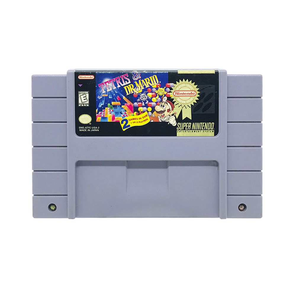 Jogo Tetris & Dr. Mario - SNES - MeuGameUsado