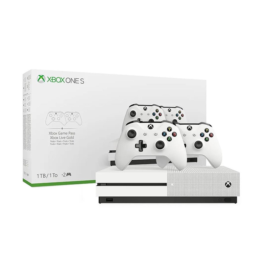 Console Xbox One S 1TB com 2 Controles - Microsoft (LACRADO) - MeuGameUsado