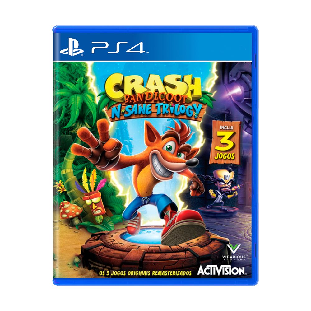 Jogo Crash Bandicoot N. Sane Trilogy - PS4 - MeuGameUsado