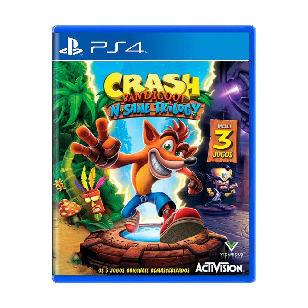 O primeiro jogo que eu joguei foi Crash Bandicoot, no PS1 de meu tio, aos 5  anos, em 2002. E você? : r/gamesEcultura