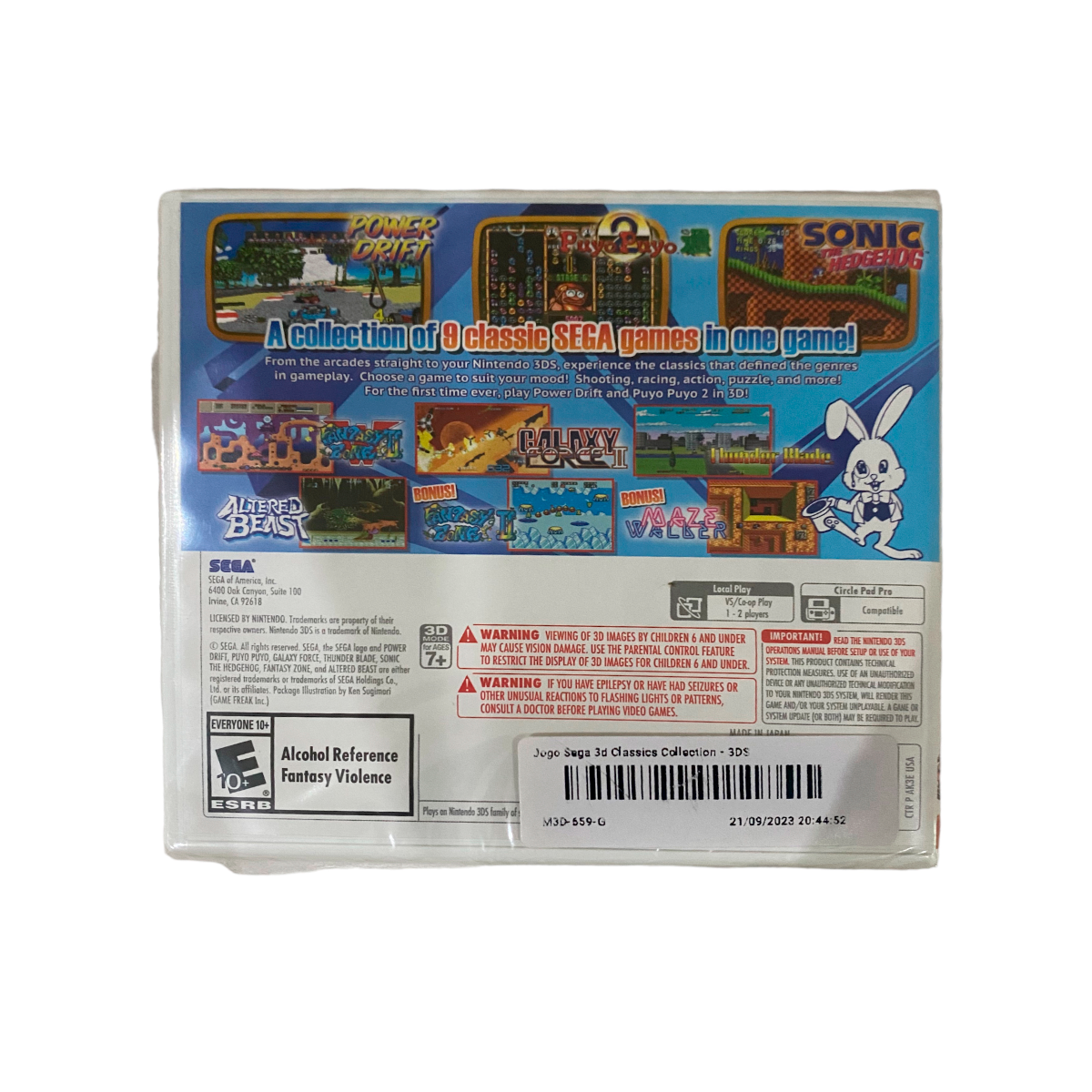 Sega 3D Classics Collection - Nintendo 3DS - PAL FRA Francais - Complet