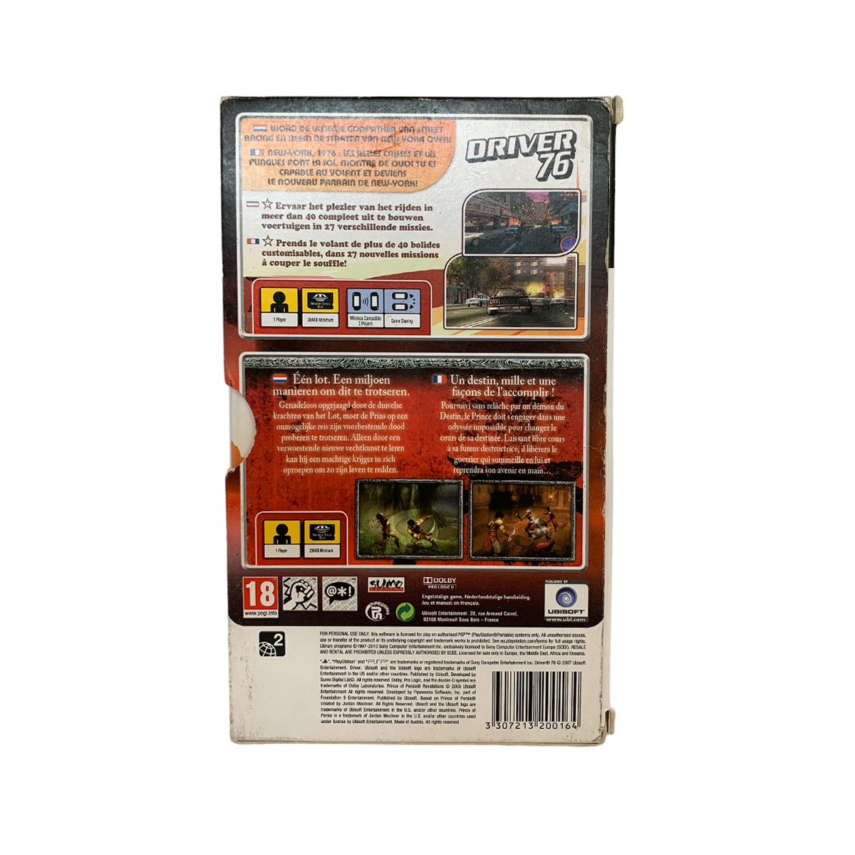 Jogo Action Pack: Driver 76 / Prince of Persia Revelations - PSP ...