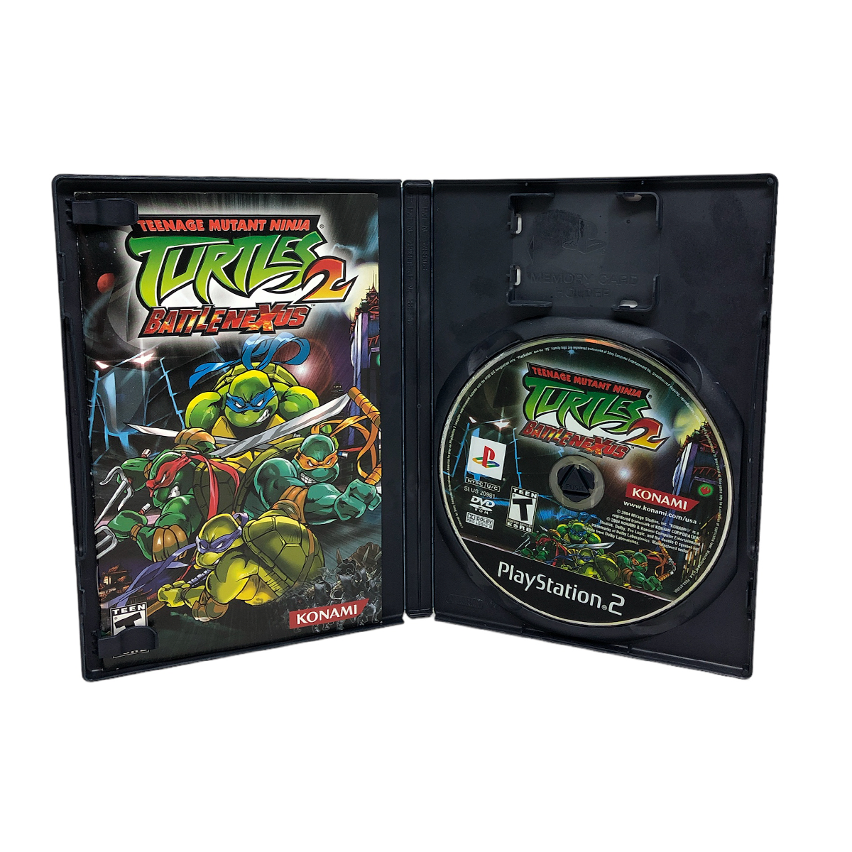 PS2 - NO GAME - Teenage Mutant Ninja Turtles 2 - Battle Nexus