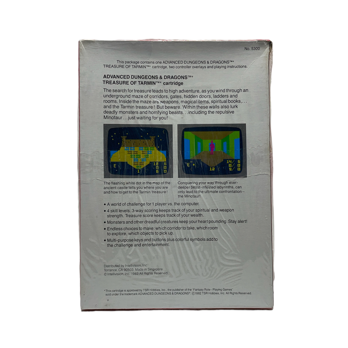 Jogo Advanced Dungeons & Dragons Treasure of Tarmin Intellvision