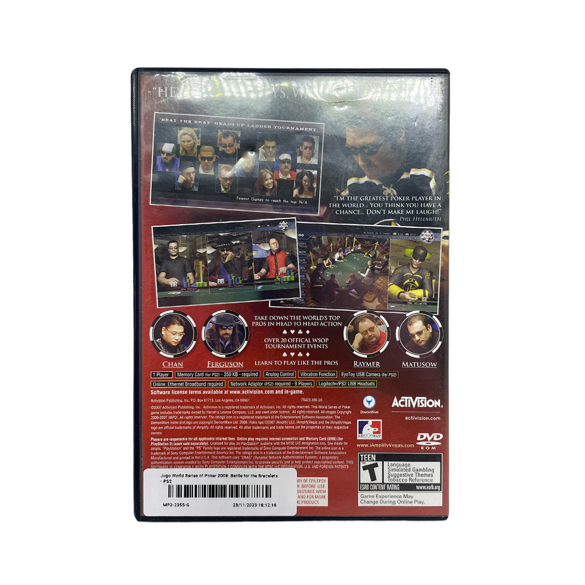 thumbnail image 2 of World Series Of Poker 2008: Battle For The Bracelets Box Shot For Xbox 360 2 of 14