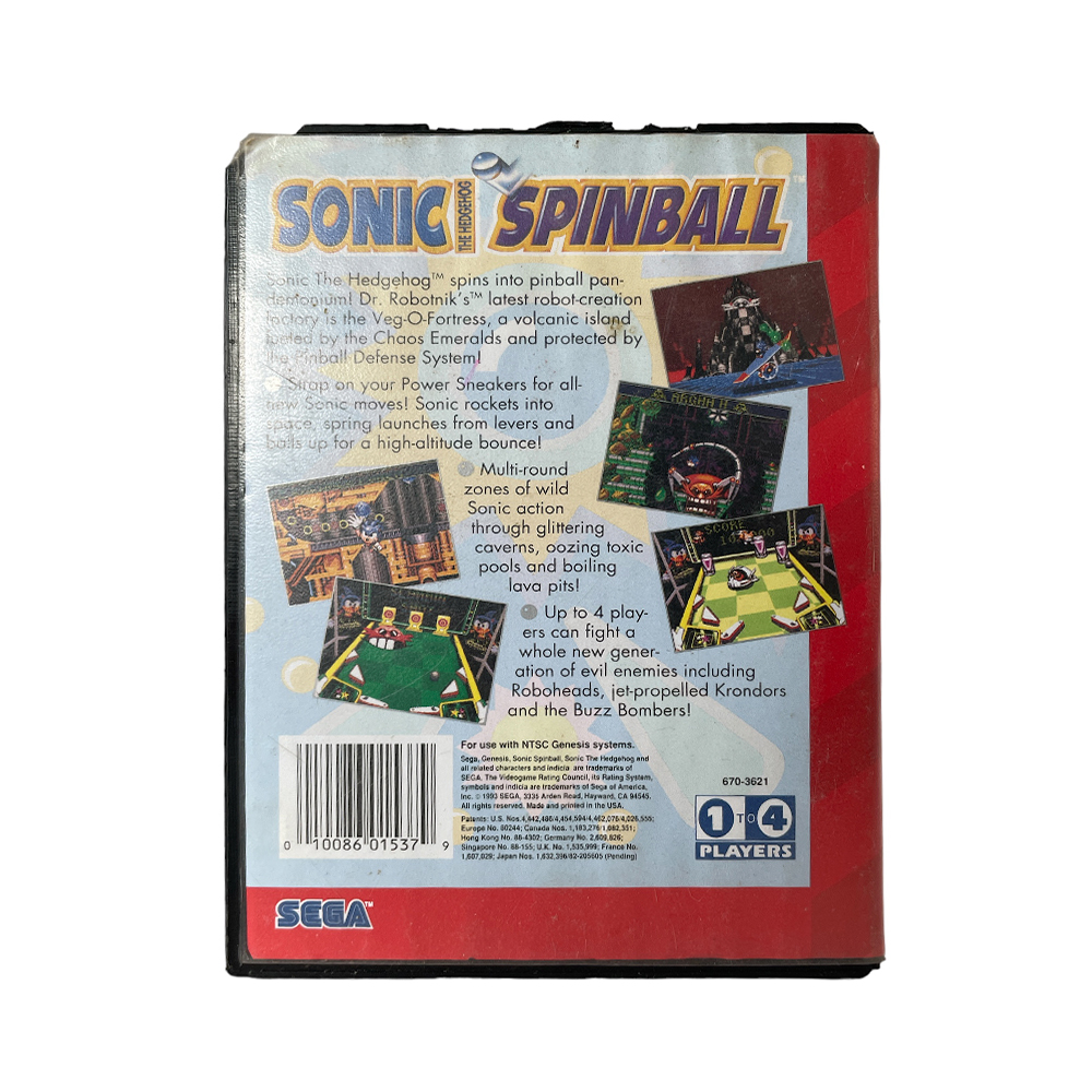Jogo Sonic the Hedgehog Spinball - Mega Drive - MeuGameUsado