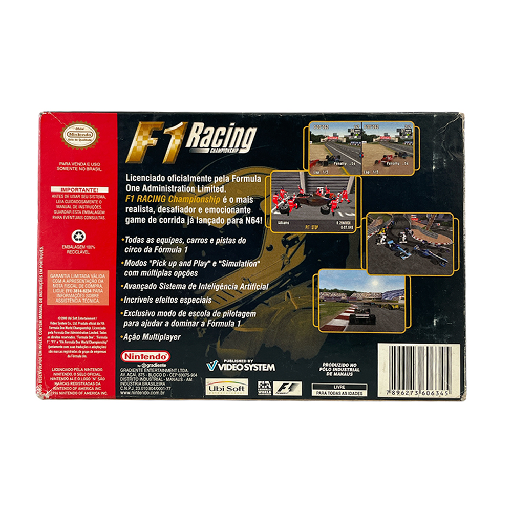 Jogo F1 Racing Championship - N64 - MeuGameUsado