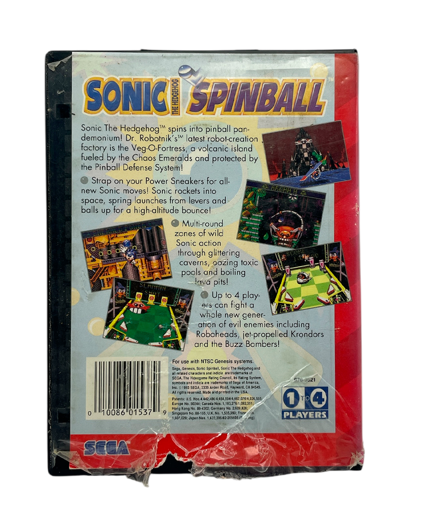 Jeu Vidéo Sonic Spinball - Mega Drive / Genesis - Bon état - Occasion